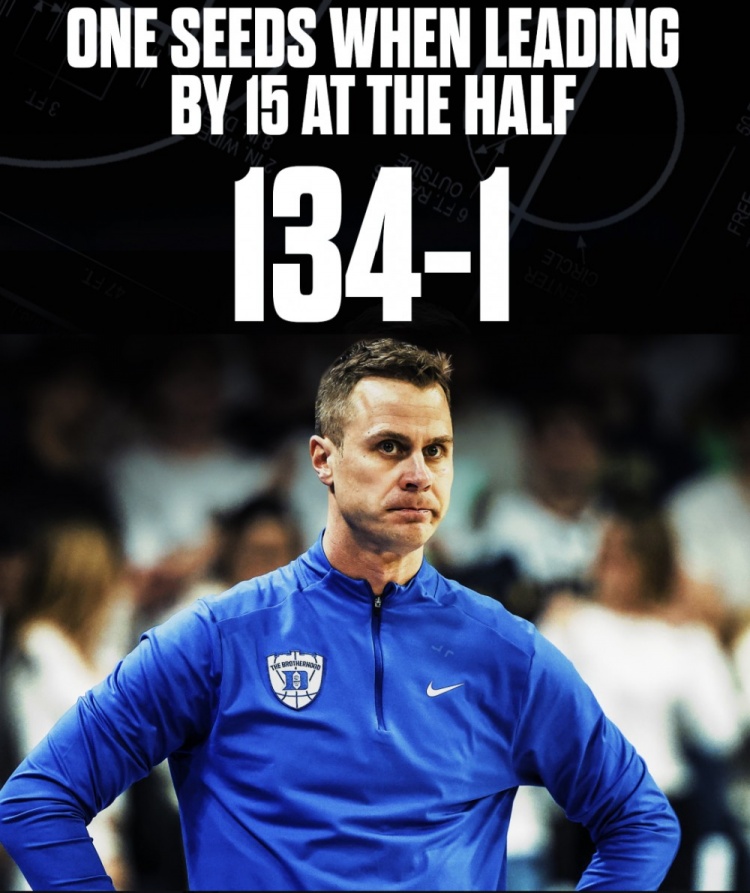 2026世界杯客户端下载-此前1号种子半场领先15+时134胜0负！杜克创尴尬纪录&amp;成唯一输家